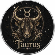 Taurus: Grounded Strength 1 oz .999 Fine Silver Coin – Colorized BU Finish