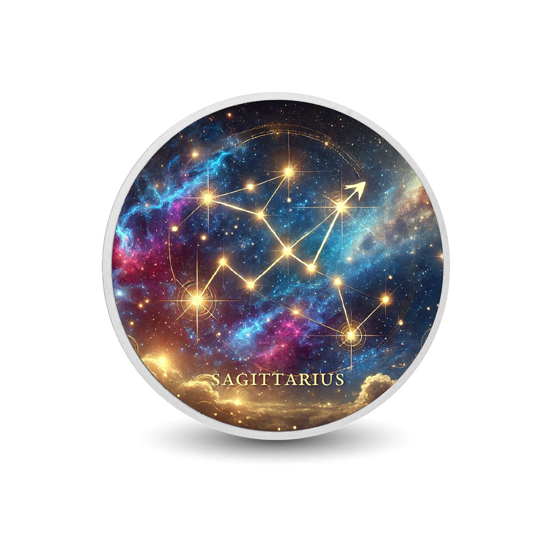 Zodiac Signs - Sagittarius 1oz Silver Coloured Coin