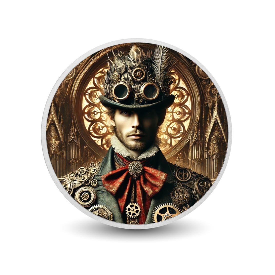 Empereur du temps : un héritage steampunk, pièce en argent de 1oz