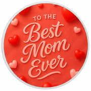 Pièce de monnaie de 1 oz en argent coloré « Meilleure maman du monde »