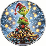 The Christmas Charmer 1oz 999.9 Fine Silver Coin Colorized BU Finish