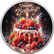 Sweet Candle Wishes 1oz Fine Silver Coloured Coin