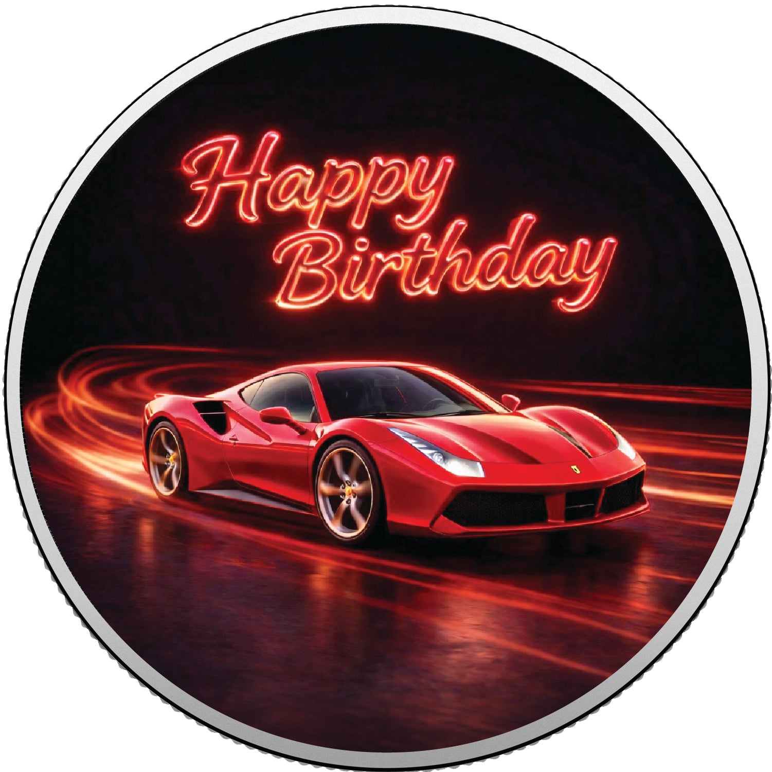 Redline Celebration 1oz Fine Silver Coloured Coin