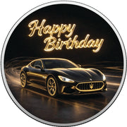 Birthday in Gold 1oz Fine Silver Coloured Coin