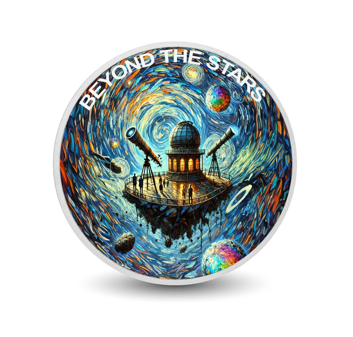 A Cosmic Observatory Beyond the Stars 1oz Silver Coin - Arverni Mint