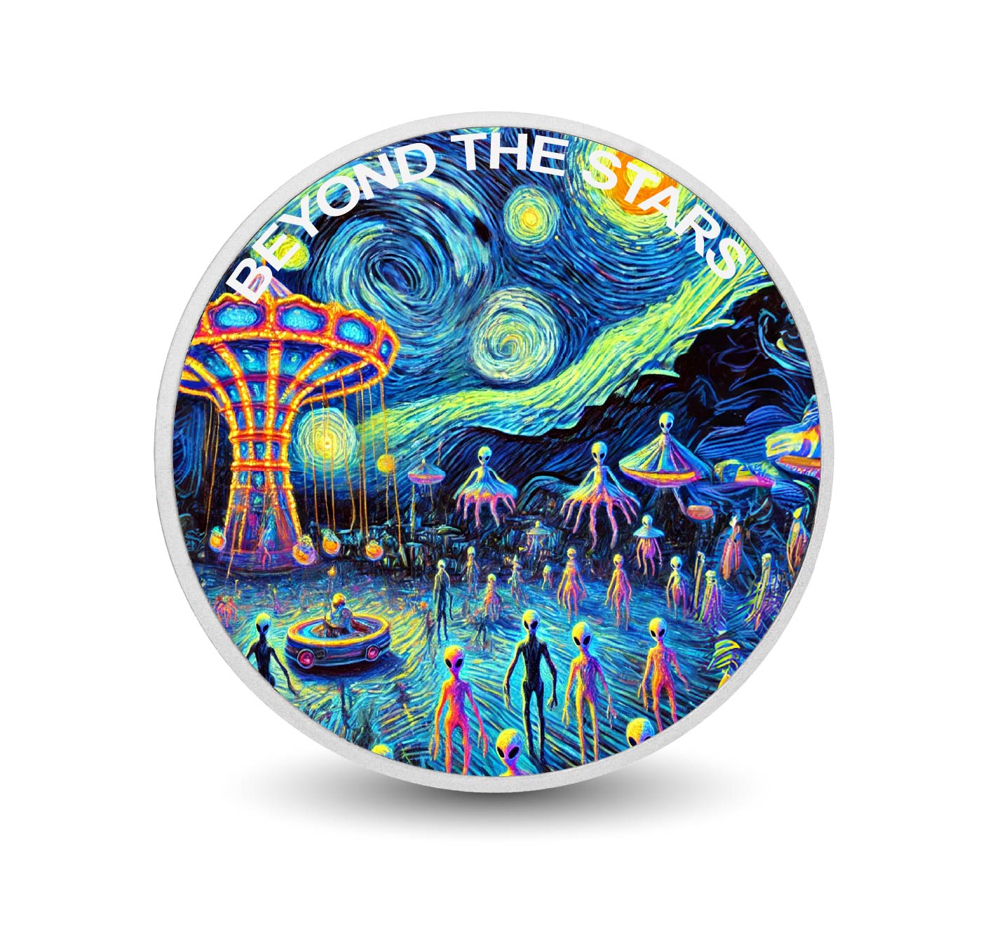 Cosmic Carnival Beyond the Stars 1oz Silver Coin
