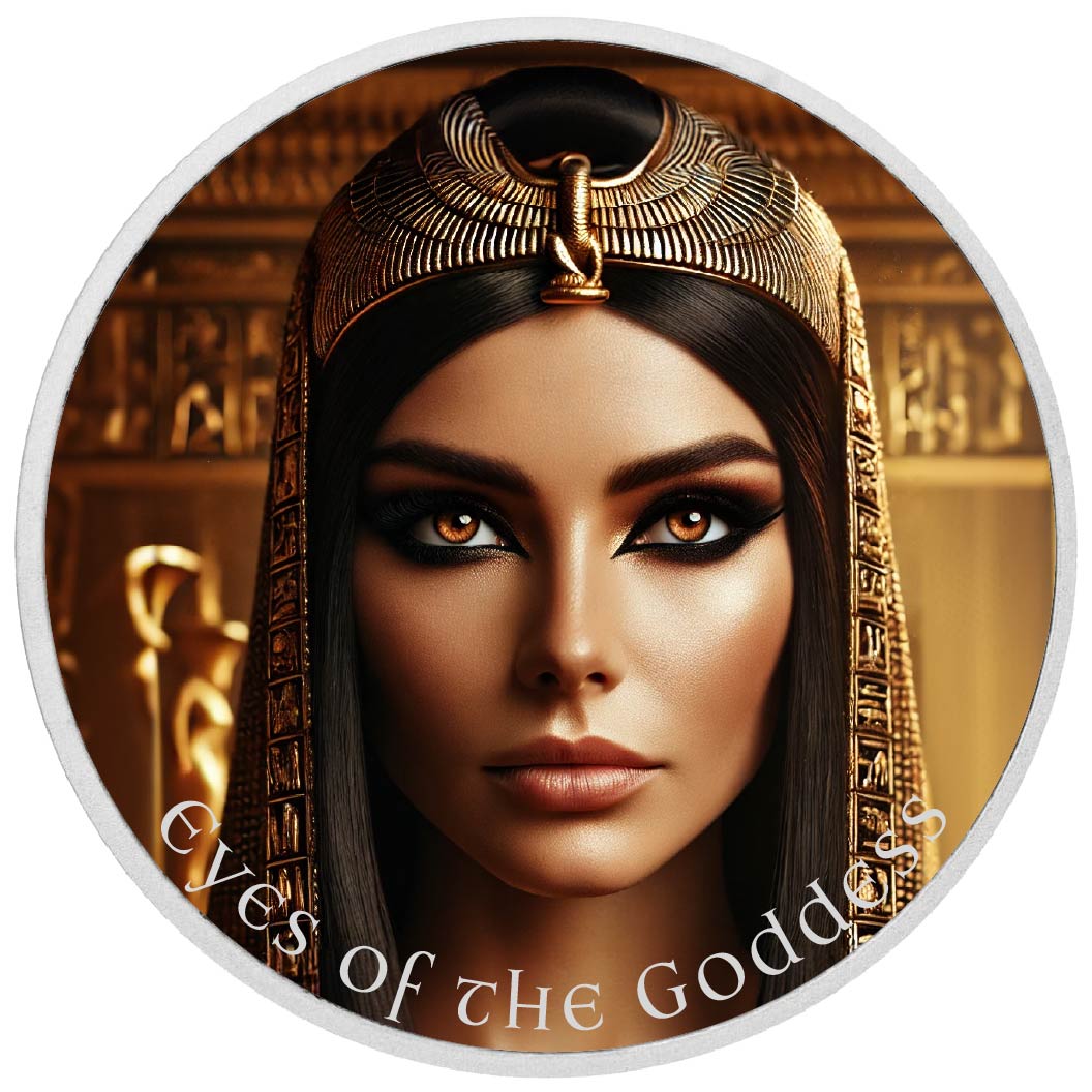 Les yeux de la déesse : l’oracle doré Argent coloré 1oz
