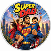Super Dad: Everyday Hero 2026 1oz 999 Silver BU Colourized