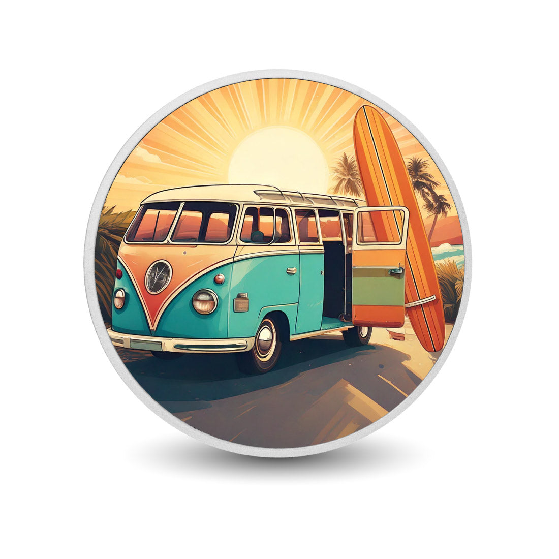 Coastal Cruiser: Ride the Sunset Waves 1oz Coloured BU