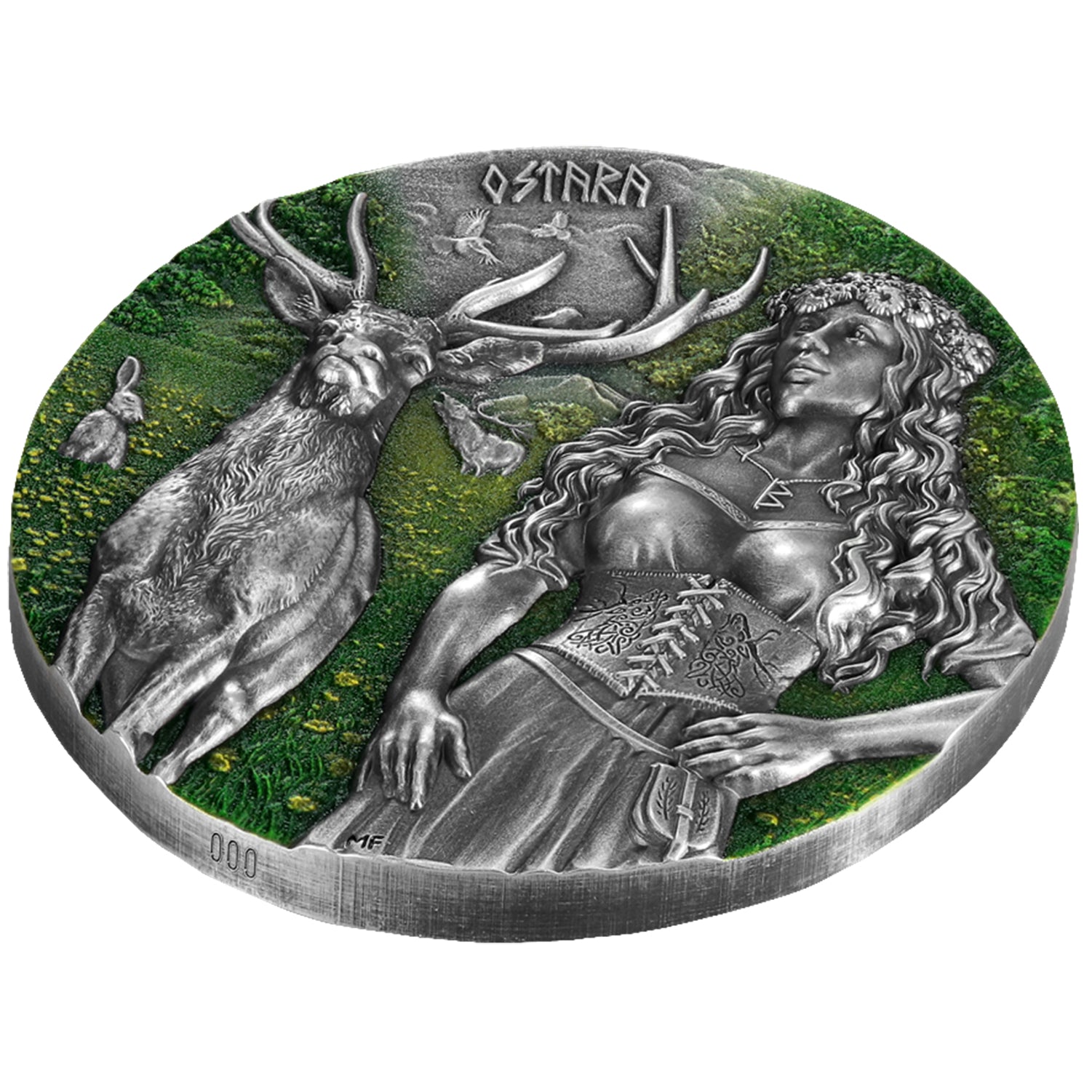 2023 Valkyries: Ostara 2oz Silver BU Ultra High Relief
