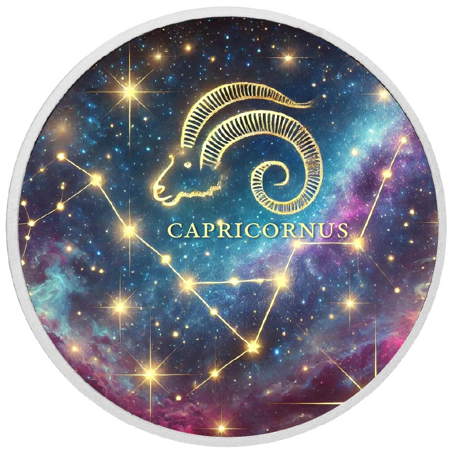 Zodiac Signs - Capricorn 1oz Silver Coloured Coin