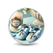 Baby Boy's Christening 1oz Silver Coloured Coin