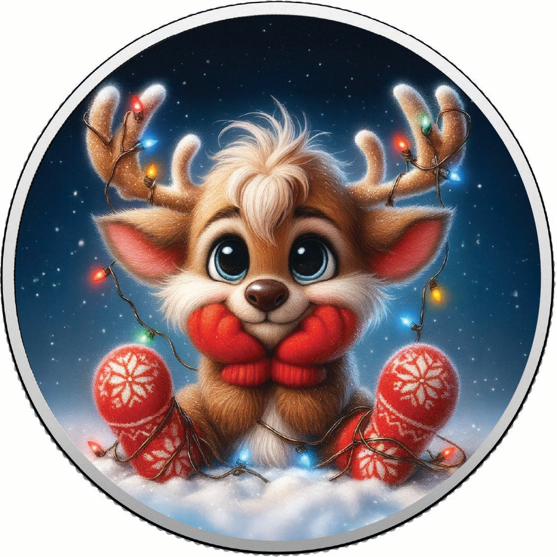  Little Reindeer 新品 Little Reindeer Magic 1oz Fine Silver Coloured Coin
