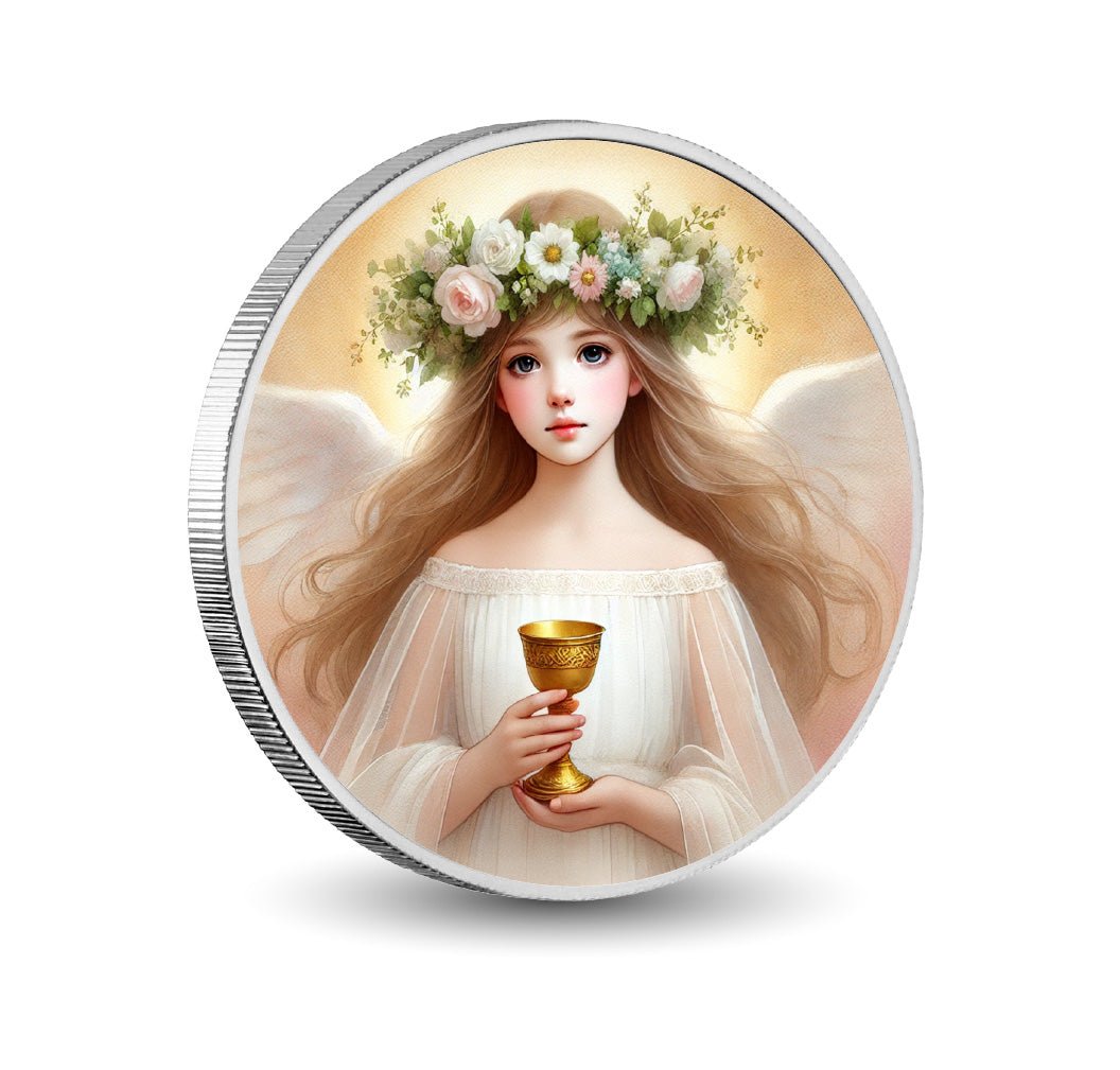 Angel of Grace 1oz Silver Coloured Coin - Arverni Mint