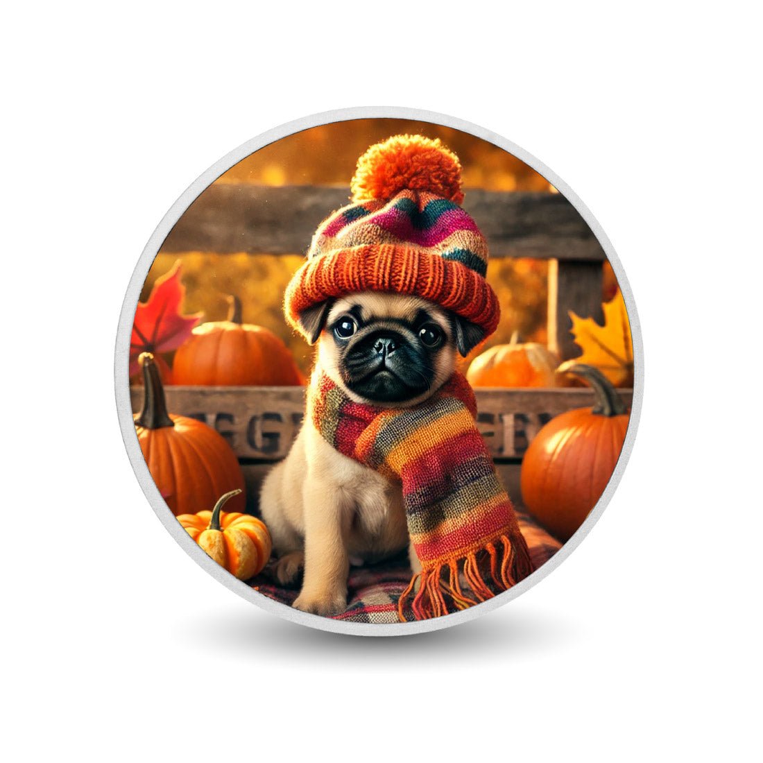 Autumn Harvest Pug 1oz Silver Coloured Coin - Arverni Mint