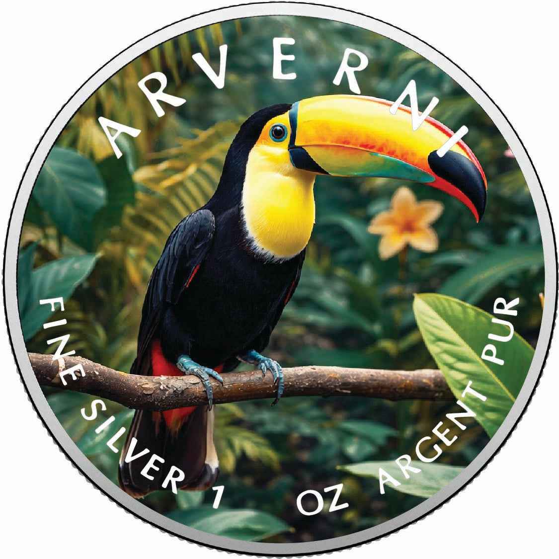 Tropical Royalty 2026 American Silver Eagle 1oz .999 Fine Silver BU Colorized Coin