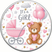 Baby Joy Welcome Little Princess 1oz Fine Silver Coloured Coin - Arverni Mint