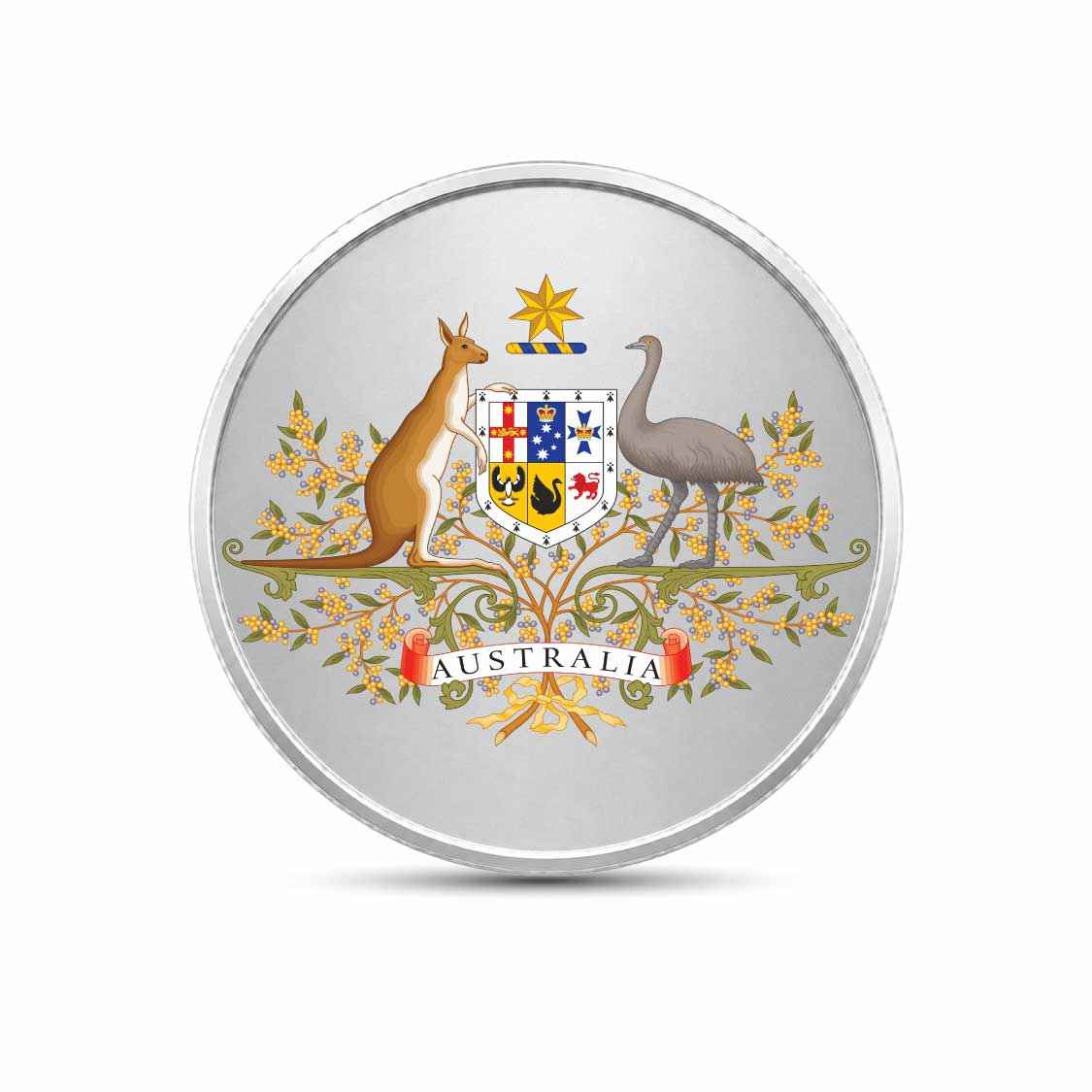 Icon of Australia: Kookaburra Silver-Plated Cupronickel Medallion