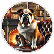 Majesté au coin du feu : le royaume du bouledogue, pièce de 1oz