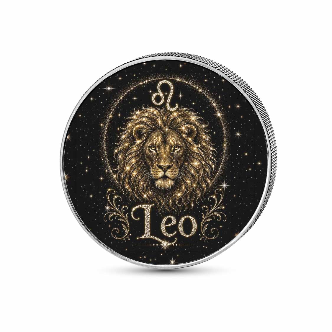 Leo: Starborn Leader 1 oz .999 Fine Silver Coin – Colorized BU Finish