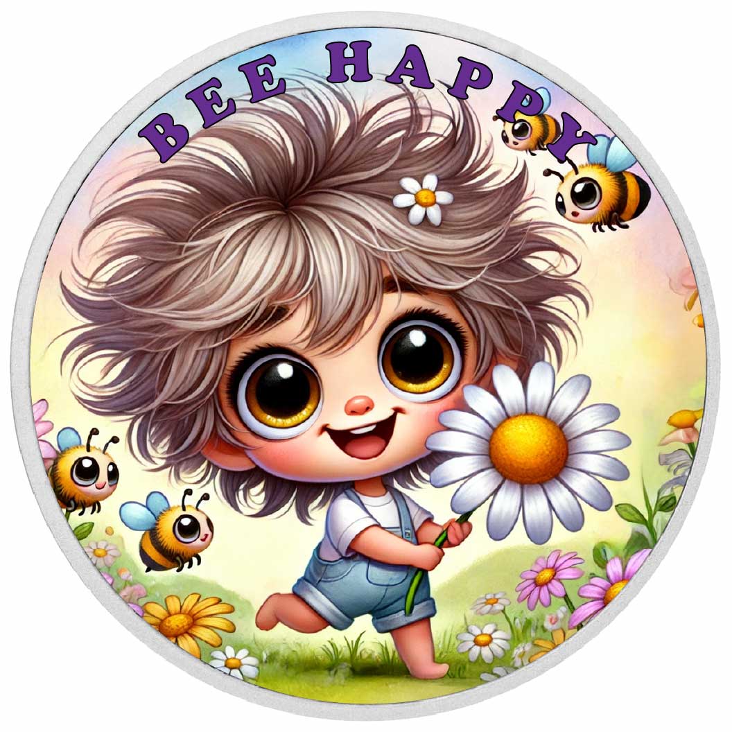 Bee-Lightful Adventures Coloured 1oz Silver Coin - Arverni Mint