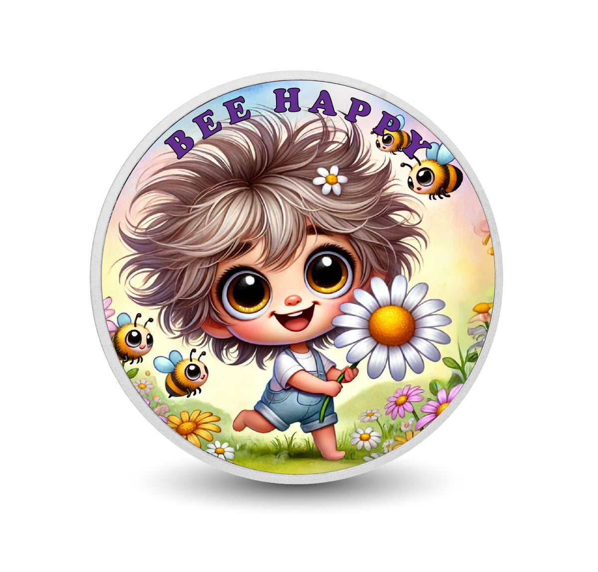 Bee-Lightful Adventures Coloured 1oz Silver Coin - Arverni Mint