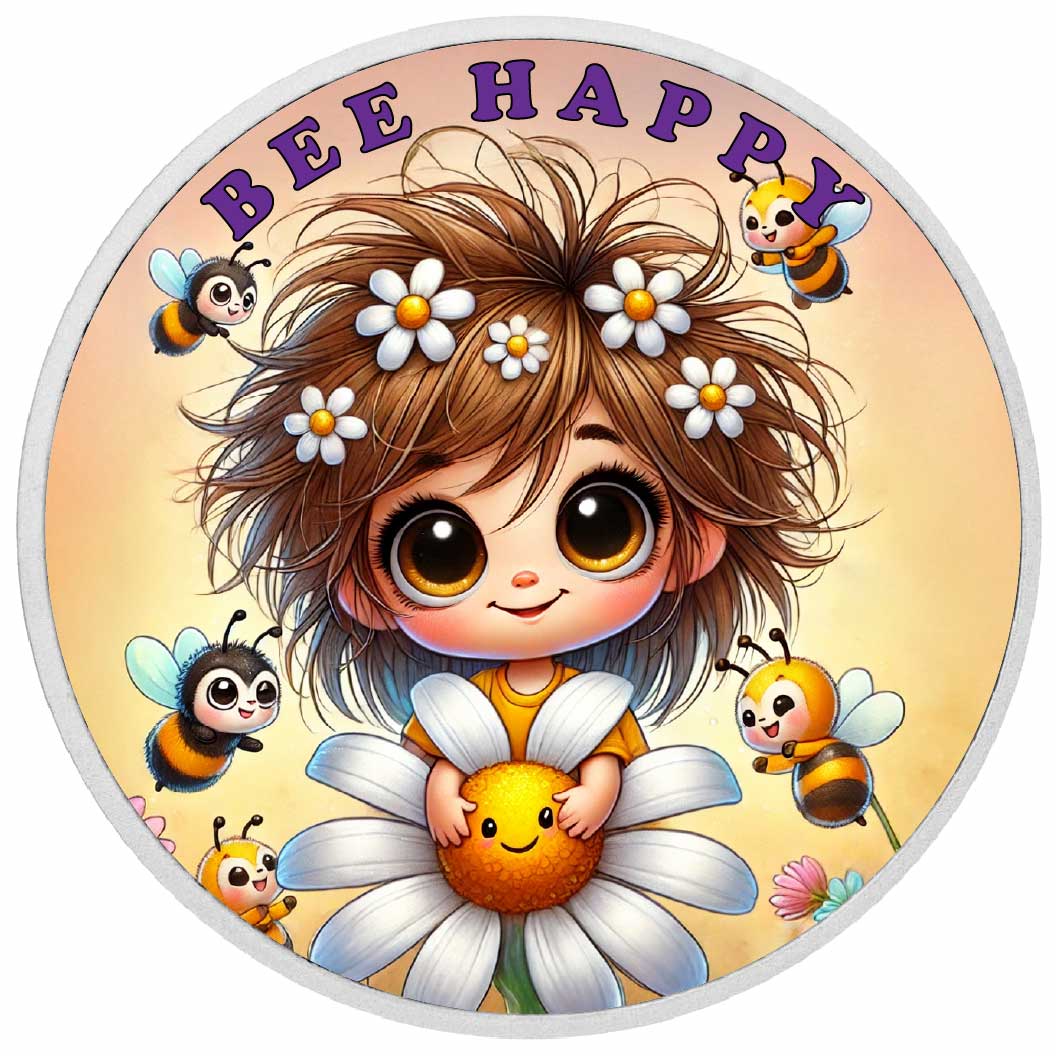 Bee My Sunshine Coloured 1oz Silver Coin - Arverni Mint