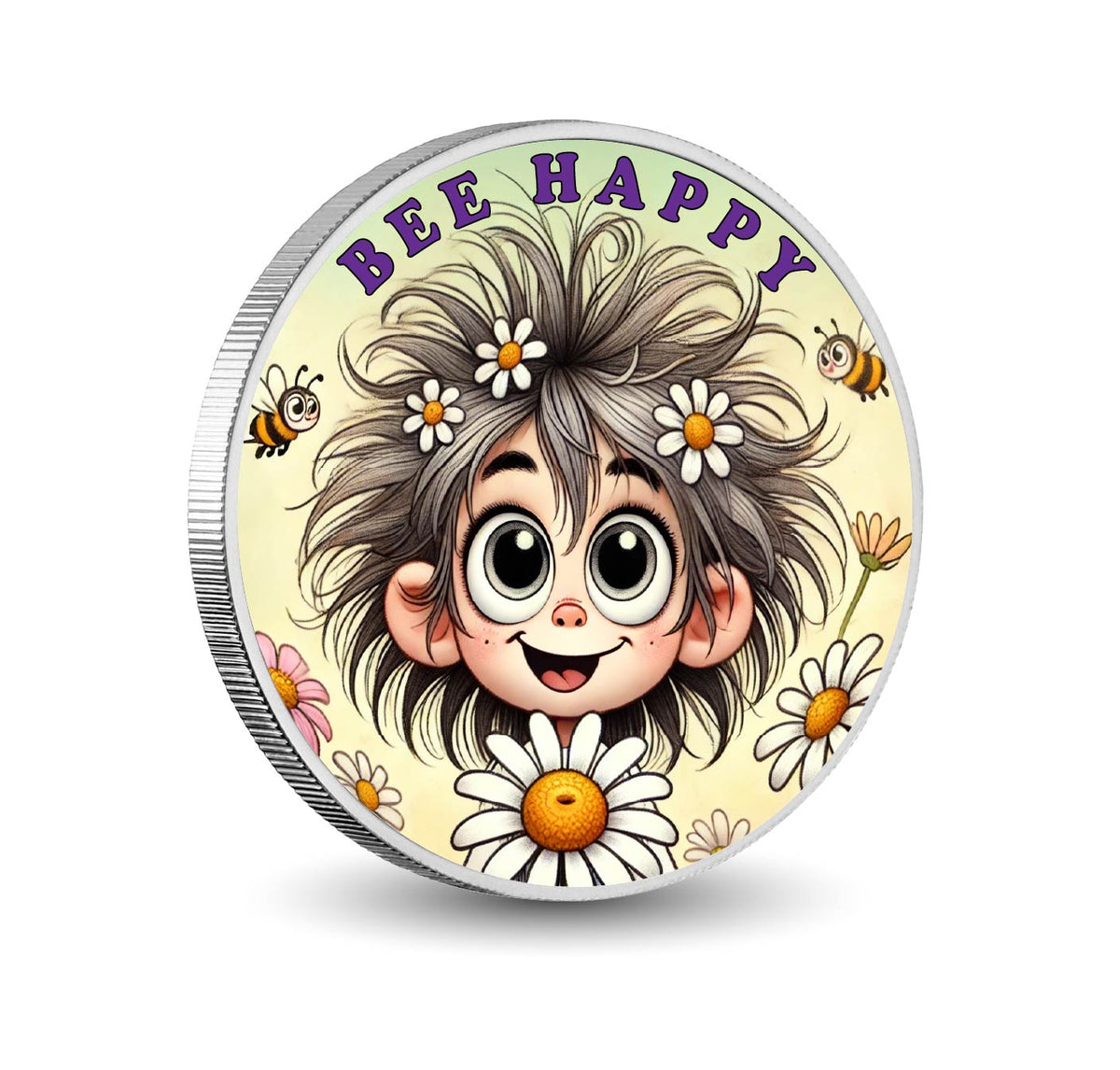 Bee Yourself Coloured 1oz Silver Coin - Arverni Mint