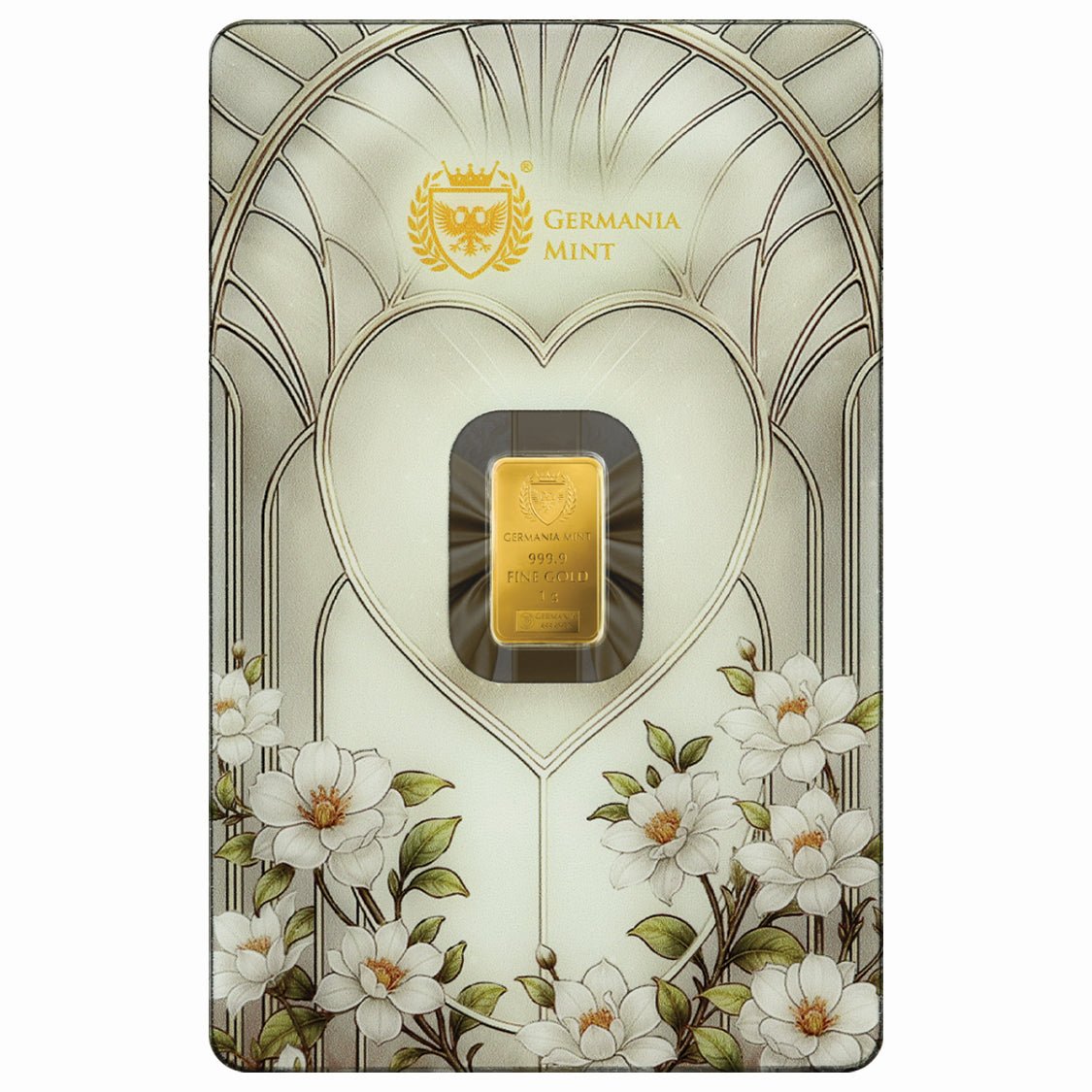 Best wishes! Gold 24k Minted 1g Bar Packed in a Safepack - Arverni Mint