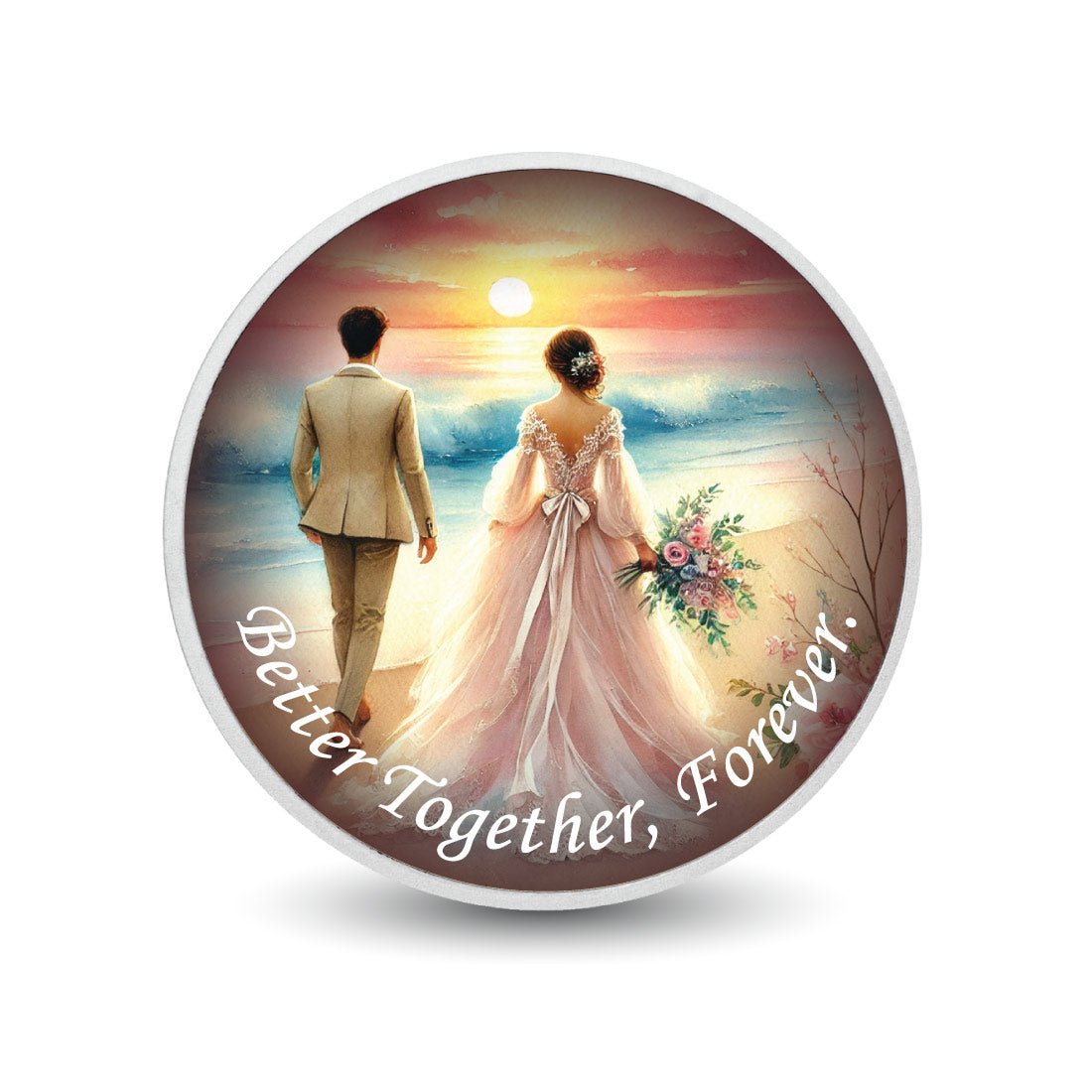 Better Together, Forever - Sunset Bliss 1oz Silver Coin - Arverni Mint