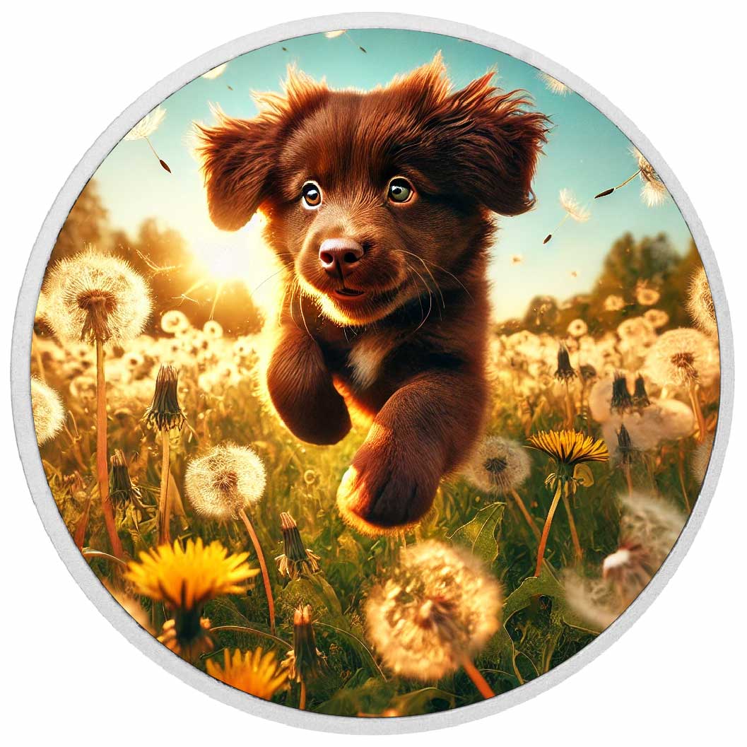 Boundless Puppy Energy 1oz Silver Coloured Coin - Arverni Mint