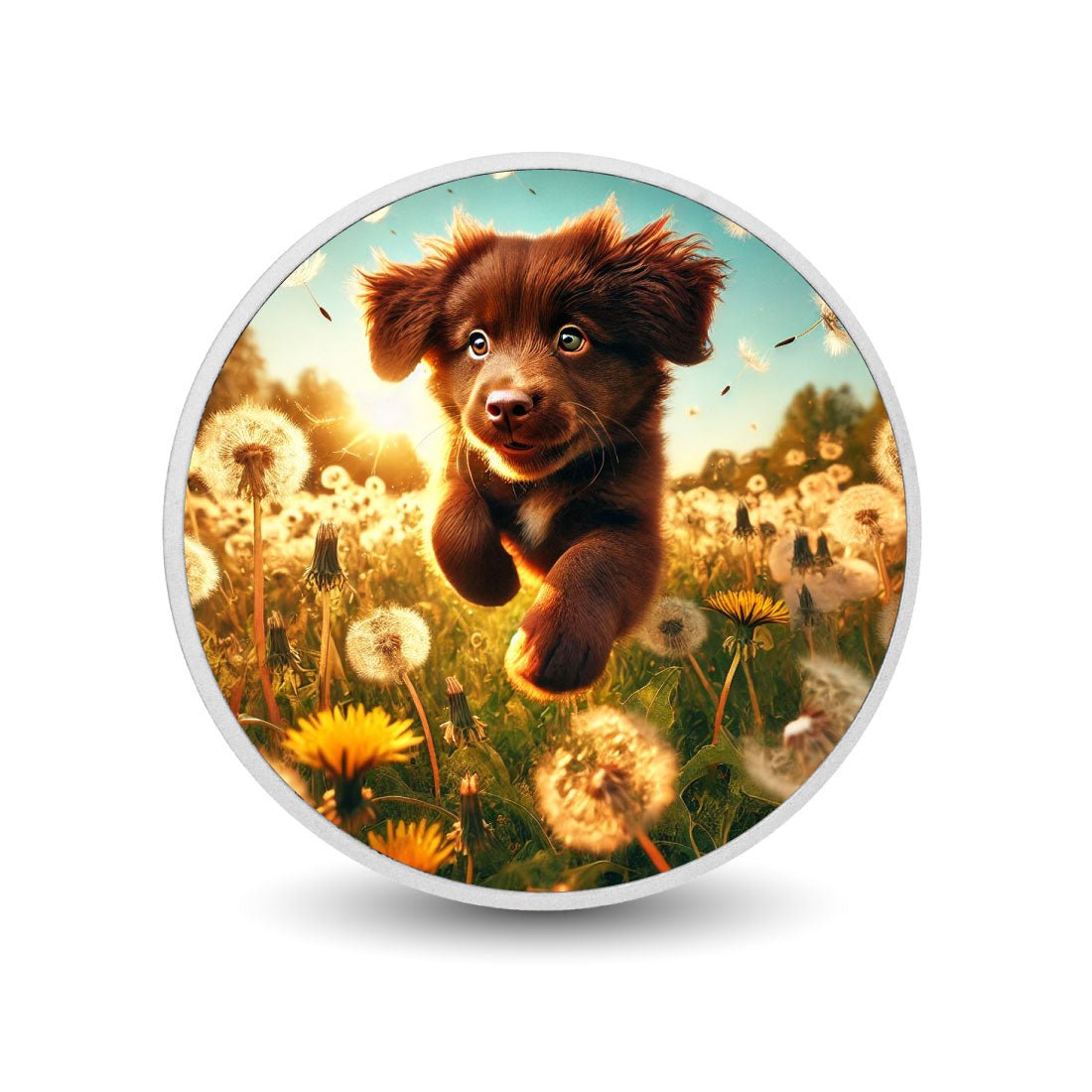 Boundless Puppy Energy 1oz Silver Coloured Coin - Arverni Mint