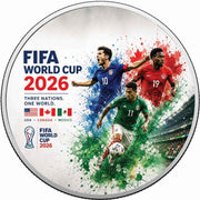Where Legends Will Rise: FIFA World Cup 2026 1oz 999 Silver BU Colourized