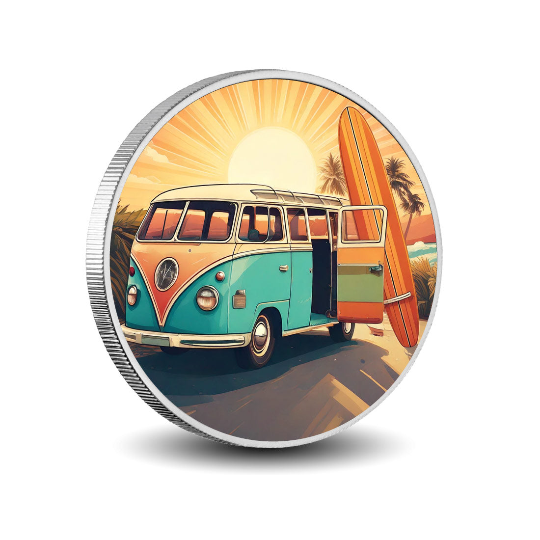 Coastal Cruiser: Ride the Sunset Waves 1oz Coloured BU