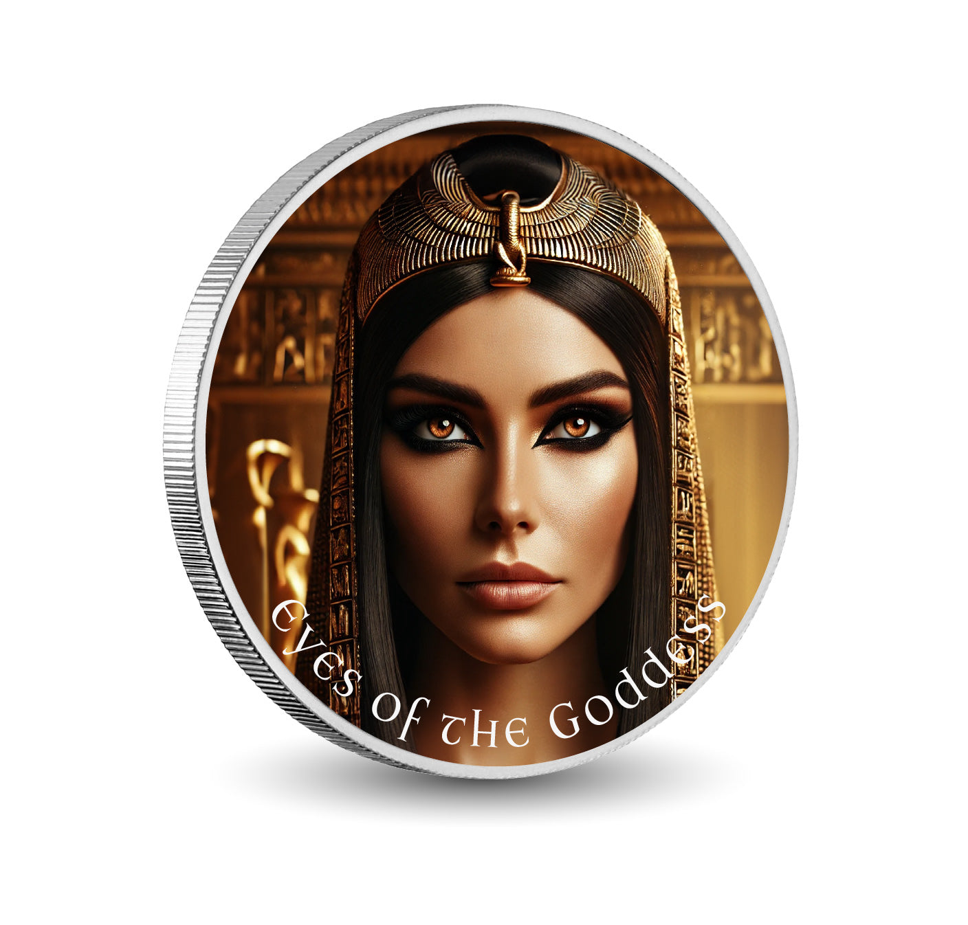 Les yeux de la déesse : l’oracle doré Argent coloré 1oz