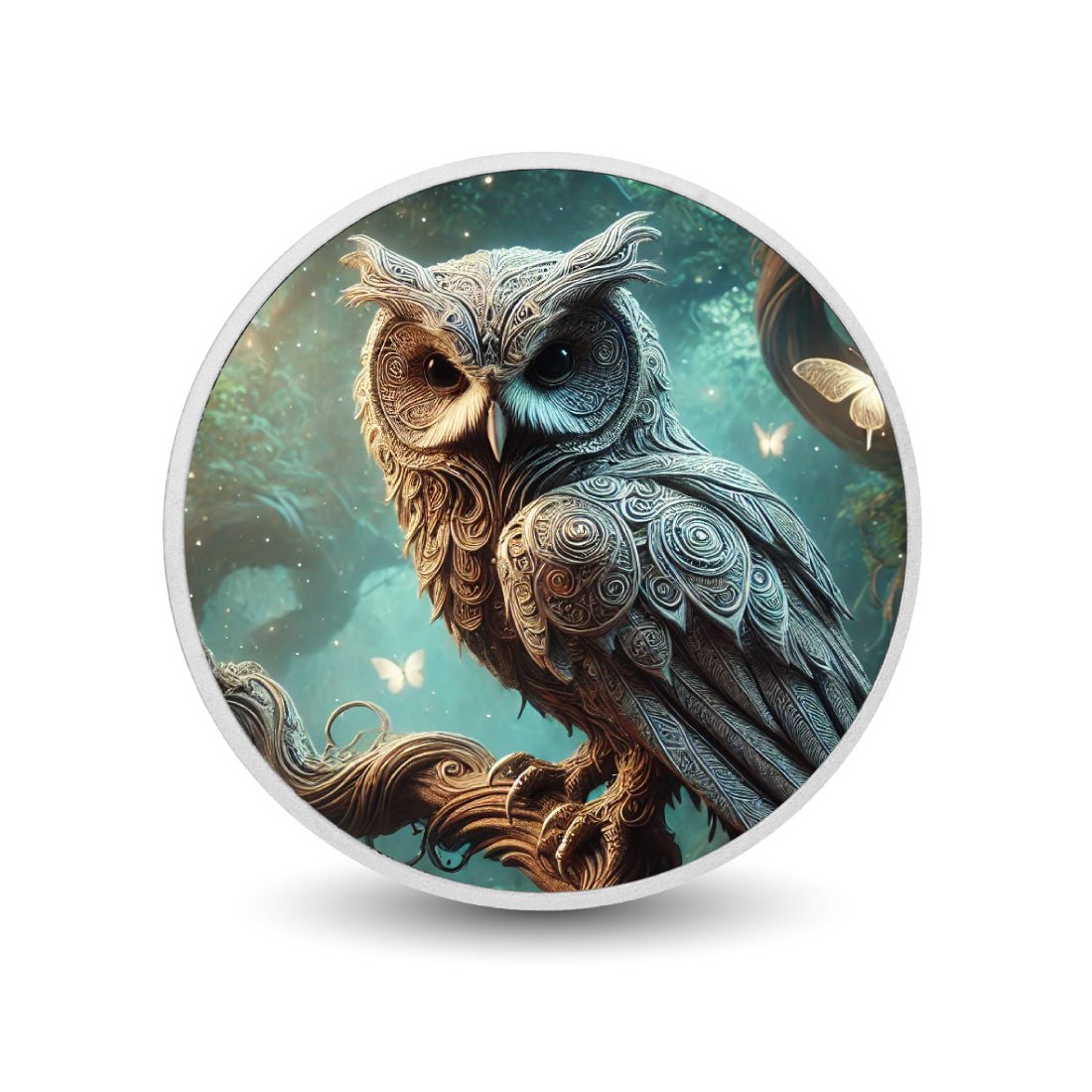 Celestial Owl in a Dreamlike Forest 1oz Silver Coin - Arverni Mint