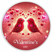 Lovebirds' Eternal Kiss 1oz Coloured Coin