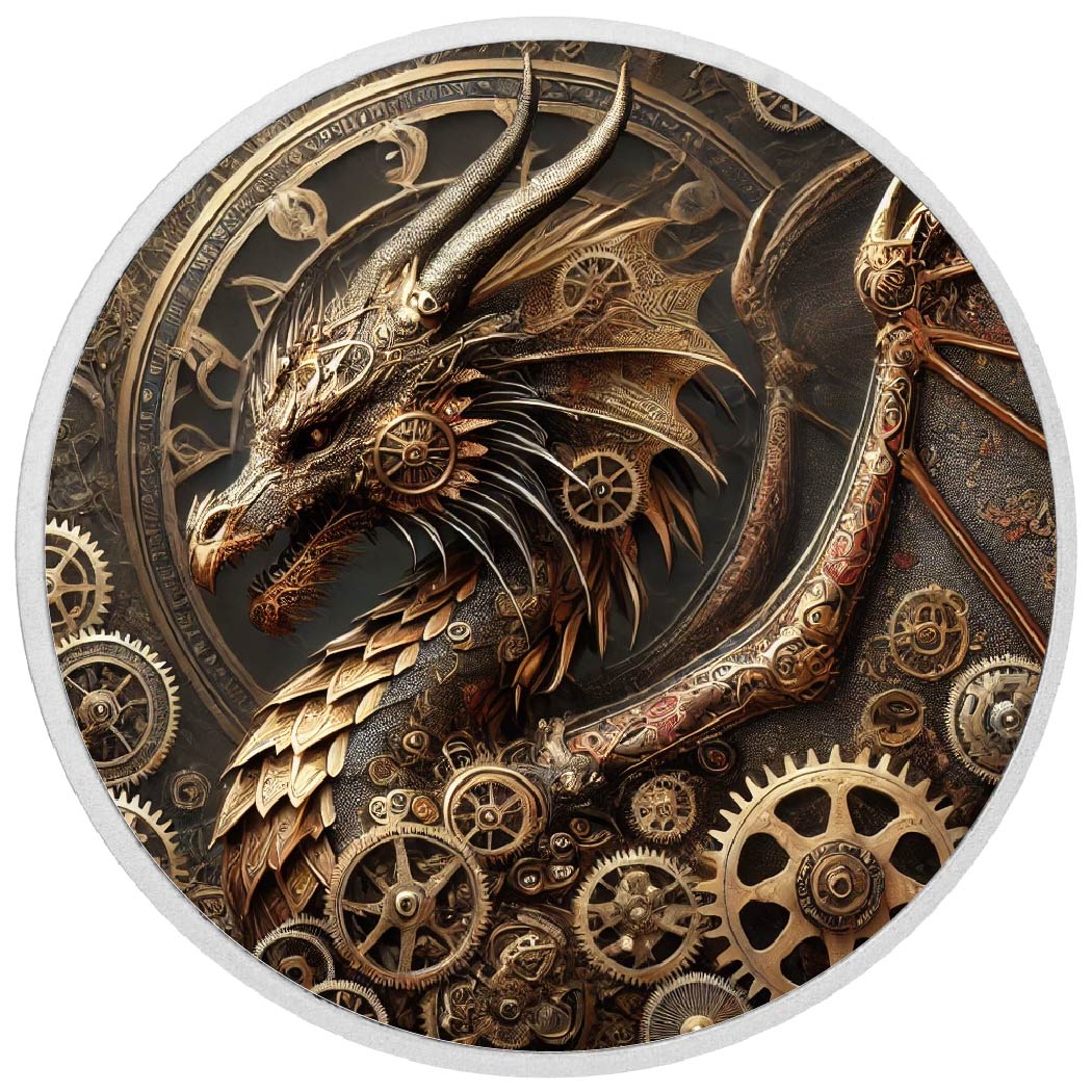 Clockwork Wyrm: The Mechanical Guardian 1oz Silver Coin - Arverni Mint