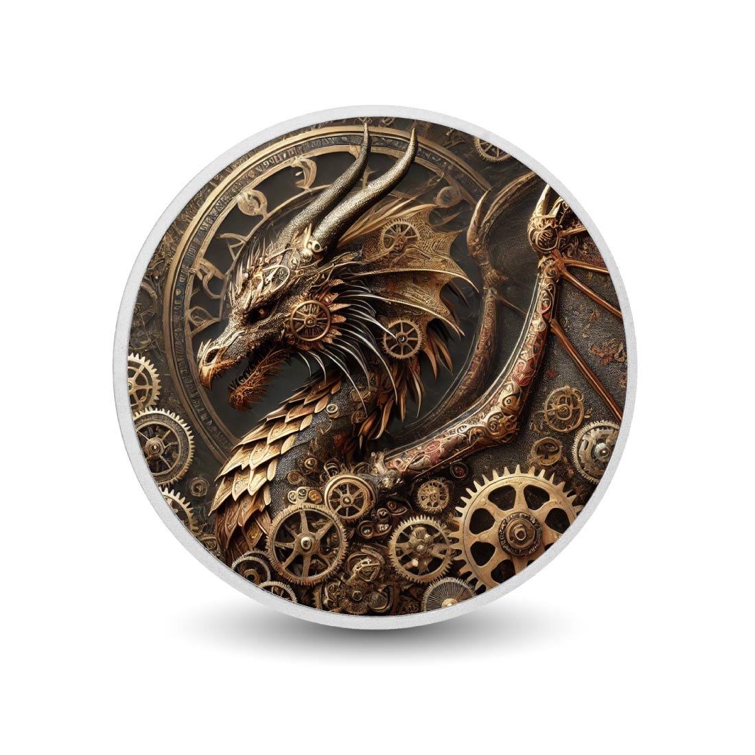 Clockwork Wyrm: The Mechanical Guardian 1oz Silver Coin - Arverni Mint
