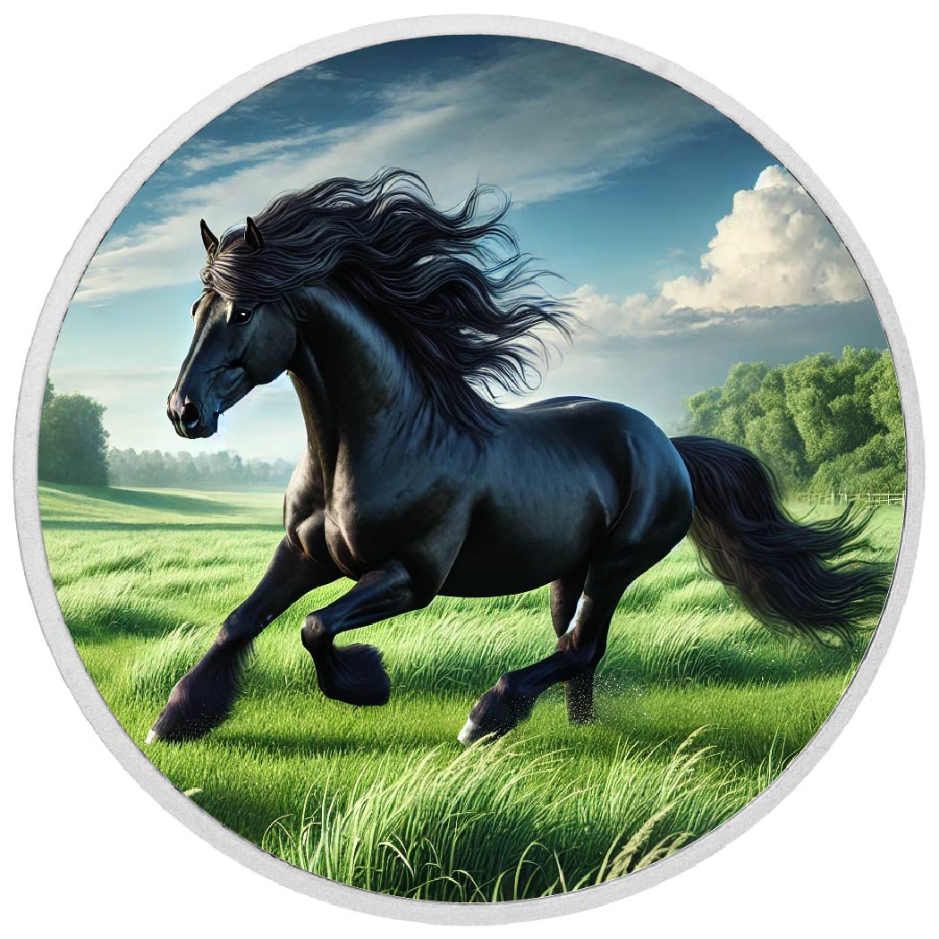 Tonnerre d’ébène : la grâce en mouvement, argent fin de 1oz