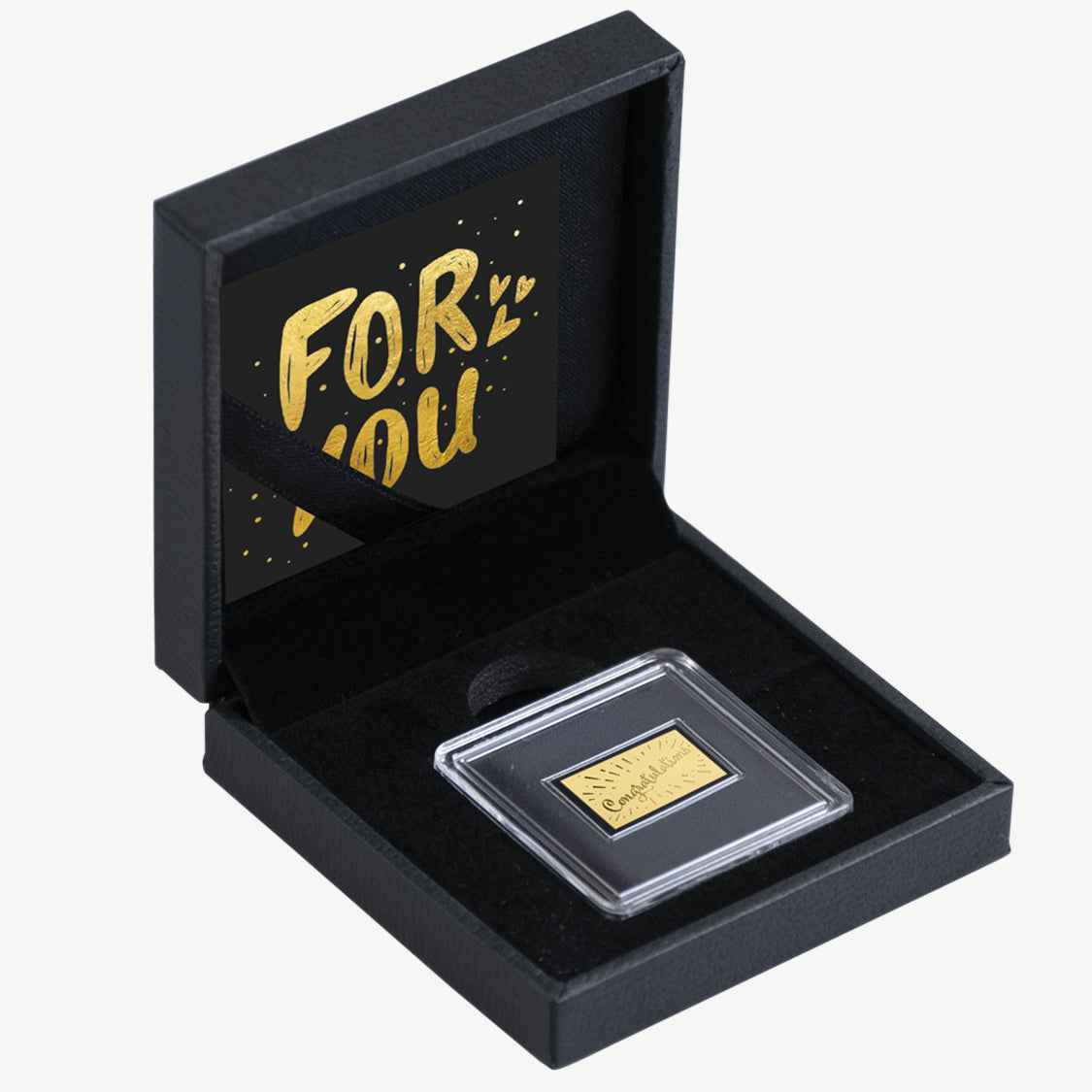 Congratulations 999 Fine Gold 1/1000 oz Coin in Box