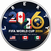 Road to Glory: FIFA World Cup 2026 1oz 999 Silver BU Colourized