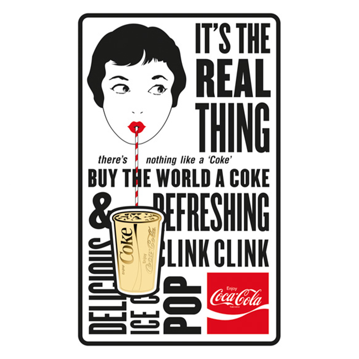 Coca-Cola Pop Art Cup 999 Fine Gold 1/1000 oz Coin in Card