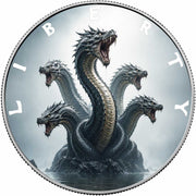 Hydra of the Deep 1oz 999 Silver BU Colourized
