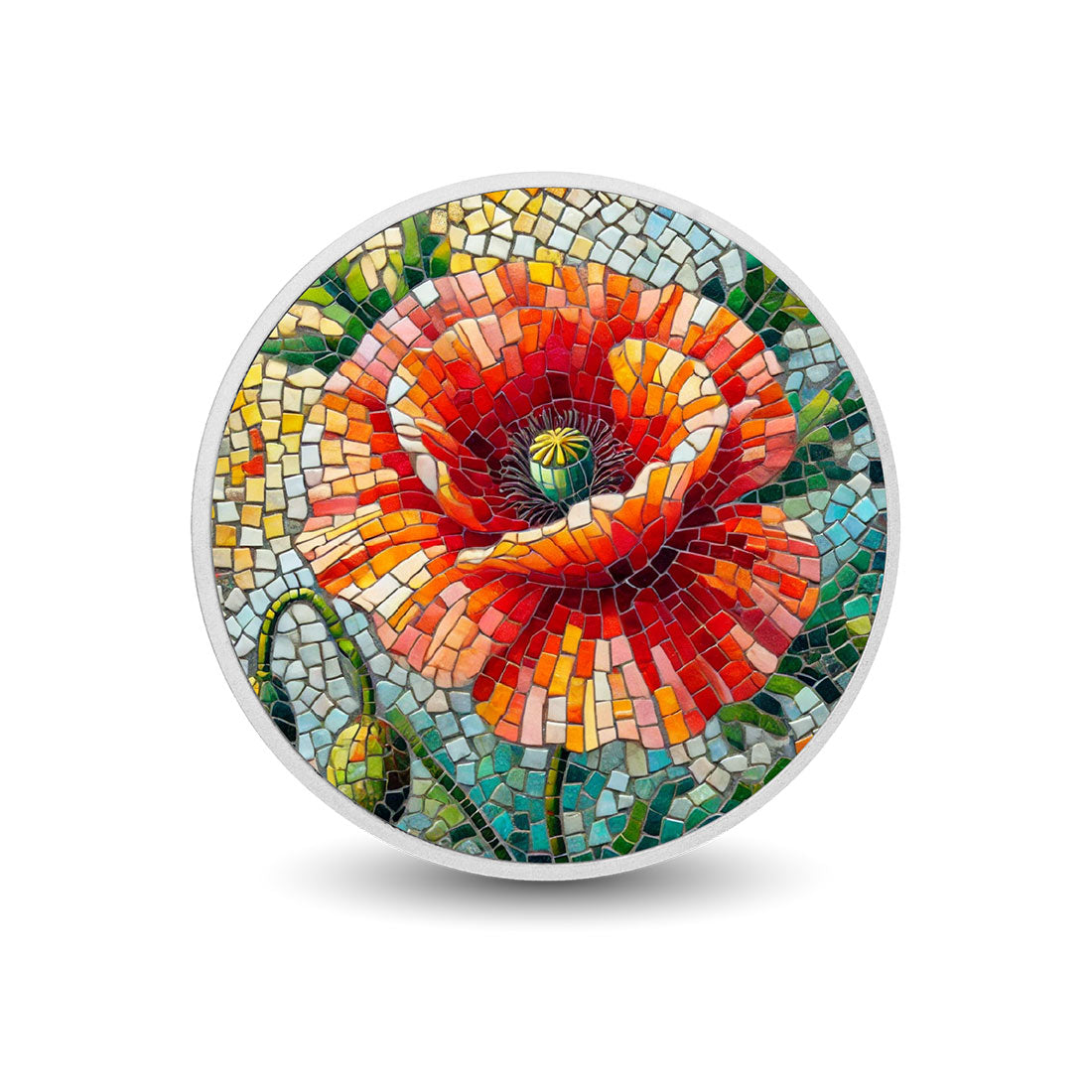 Blooming Mosaic Symphony 1oz Silver Coloured Coin