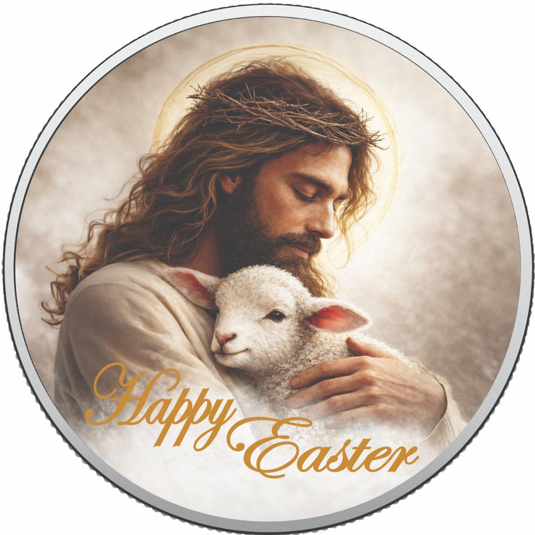 Easter Blessings 1oz Fine Silver Coloured Coin