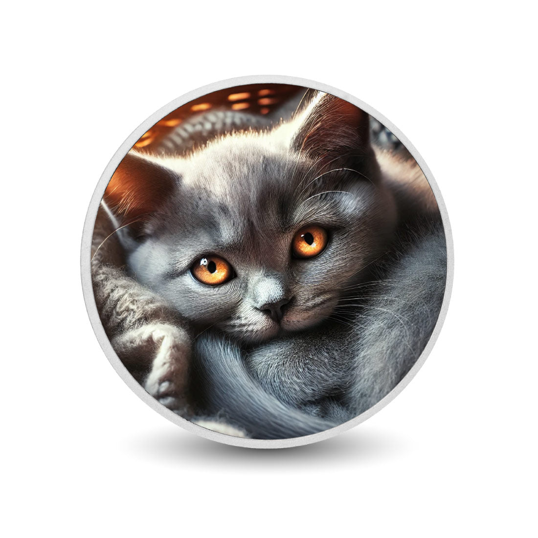 Ember Eyes: The Feline Flame 1oz Coin