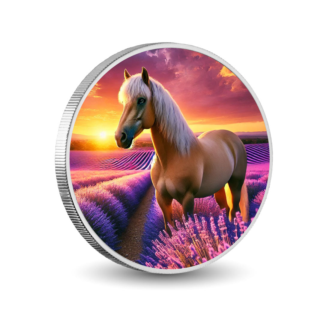 Armonia dorata: sogni di lavanda, argento da 1oz