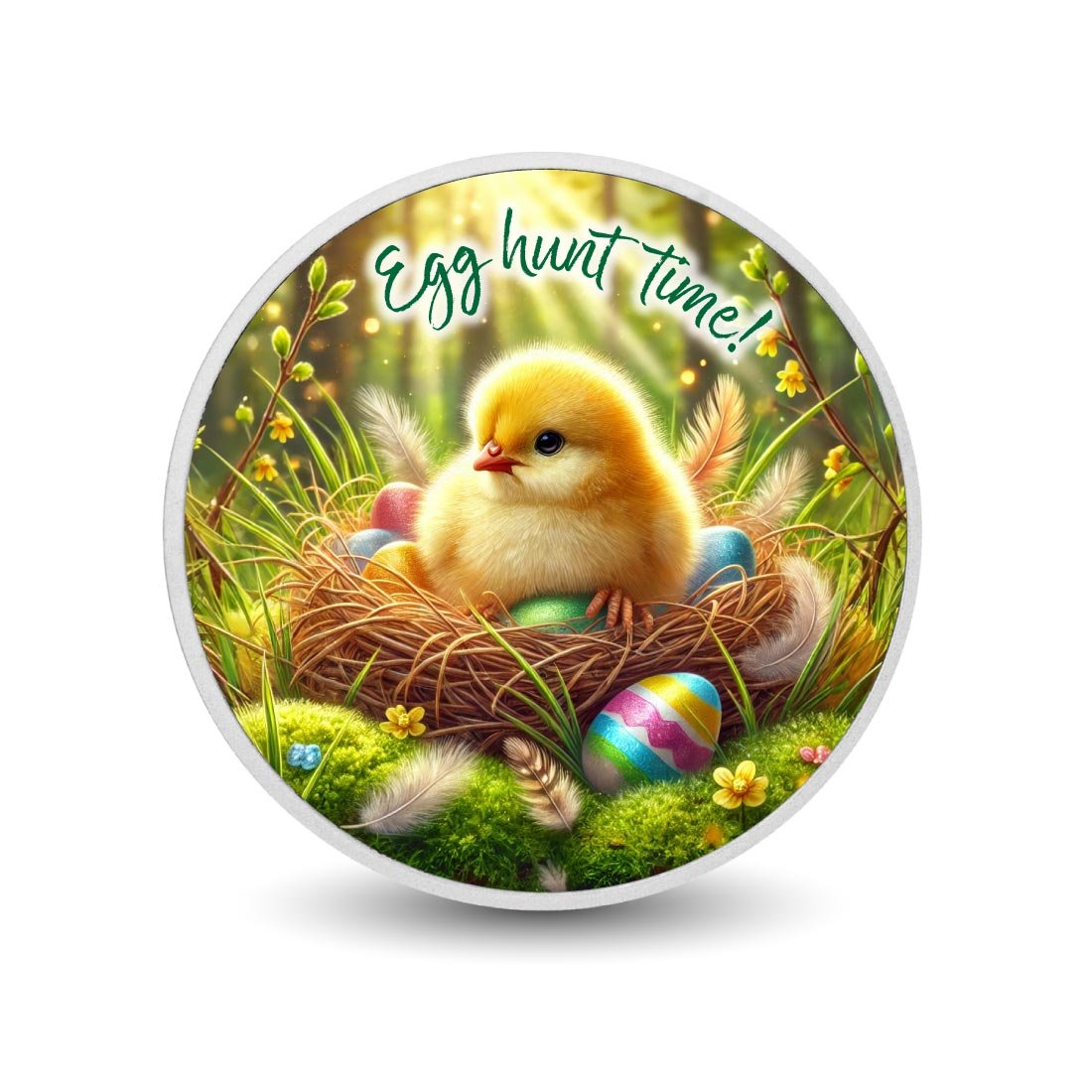 Egg Hunt Time: Spring Chick Adventure 1oz Silver Coin - Arverni Mint