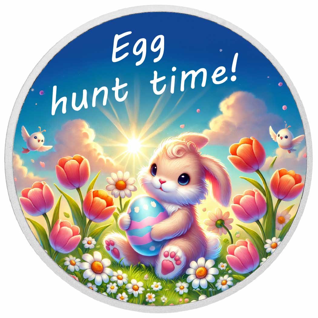 Egg Hunt Time: Sunny Spring Adventure 1oz Silver Coin - Arverni Mint